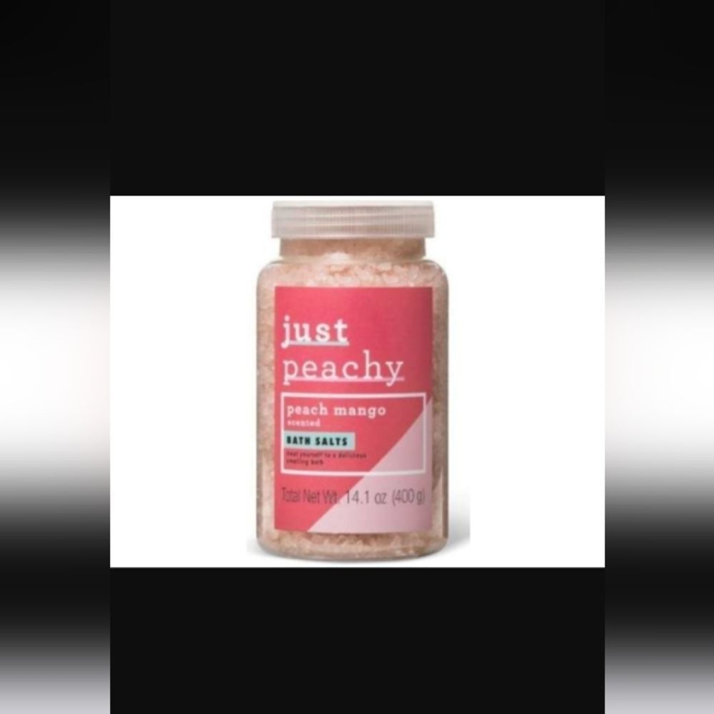Just Peachy Peach Mango Scented Bath Salts Sold Out Womens